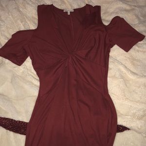 Body con, off-the-shoulder dress WORN ONCE